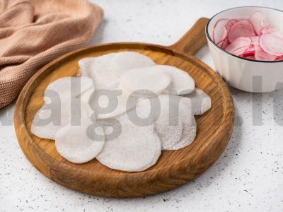 Tostai ir brusketės su ridikėliais ir arbūzų ridiku Žingsnis 1