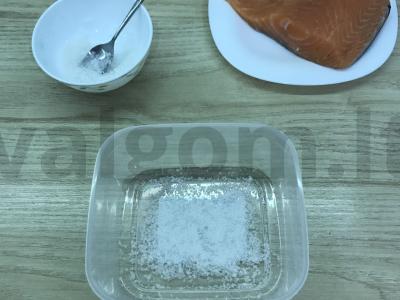 Silpnai sūdyta upėtakis Žingsnis 3