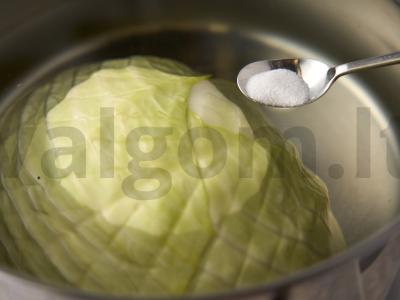 Kopūstų šnicelis Žingsnis 1