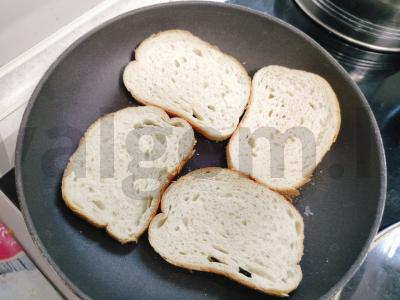 Juostelės sumuštiniai pusryčiams Žingsnis 1