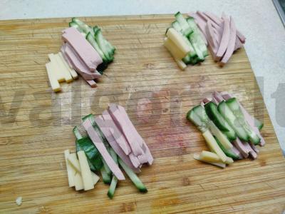 Juostelės sumuštiniai pusryčiams Žingsnis 2