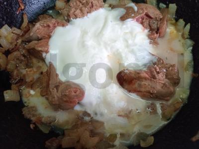 Troškinta vištienos kepenėlė su kuskuso garnyru Žingsnis 5