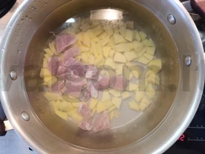 Šaltibarščiai su jauna kopūstais ir kiauliena Žingsnis 3