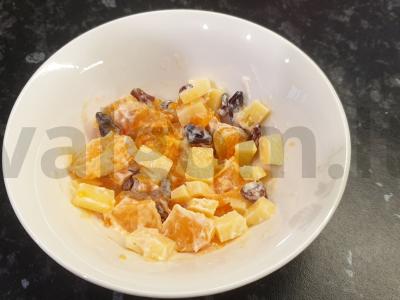 Citrusų salotas „Pelėdų namelis“ Žingsnis 3