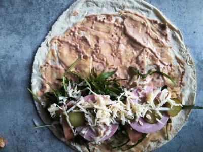 Grilio lavašo pusryčiai Žingsnis 7