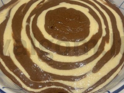 Pyragas-mannikas su grietine „Zebra“ Žingsnis 10