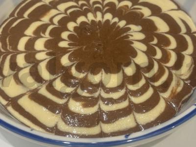 Pyragas-mannikas su grietine „Zebra“ Žingsnis 12