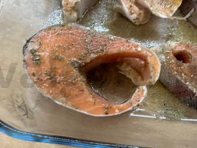 Upėtakis, keptas su provanso žolelėmis ir paprika Žingsnis 3