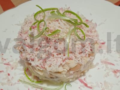 Salotos su putassu ir garstyčių padažu pagrindine nuotrauka