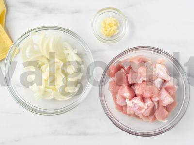 Troškinta pupelė su mėsa Žingsnis 1