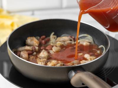 Troškinta pupelė su mėsa Žingsnis 7