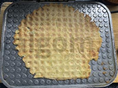 Moliūgų vafliai elektrinėje vaflinėje Žingsnis 6