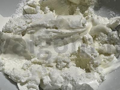 Blynai su varške ir cukraus pudra Žingsnis 6