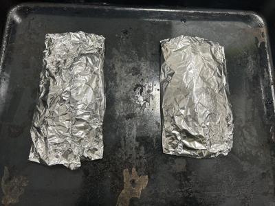 Kepta skumbrijos filė ant daržovių pagalvėlės Žingsnis 6