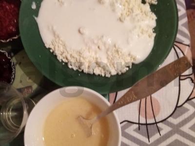 Sveikieji varškėčiai iš viso grūdo miltų Žingsnis 2