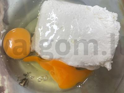 Abrikosų pyragas Žingsnis 1