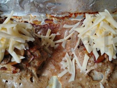 Jautienos kotletas su grybais po sūriu Žingsnis 5