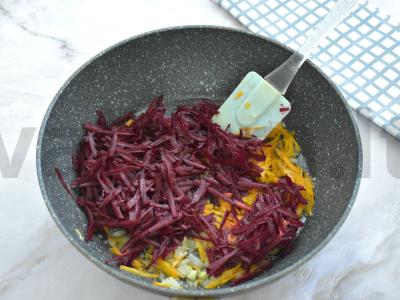 Šviežių kopūstų barščiai Žingsnis 5