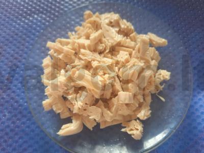 Šiltas salotas su daikonu, šparaginėmis pupelėmis ir cukinijomis Žingsnis 3