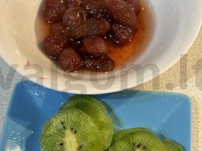 Kivi pieno kokteilis Žingsnis 2