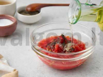 Toskaniškas salotas su ančiuviais ir kaparėliais Žingsnis 7