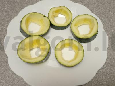 Cukinijos, įdarytos jautienos faršu Žingsnis 3