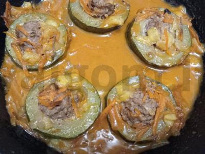 Cukinijos, įdarytos jautienos faršu Žingsnis 12