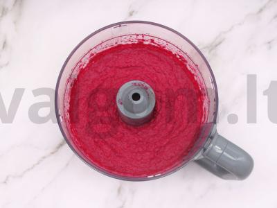 Avinžirnių ir keptų burokėlių humusas Žingsnis 4