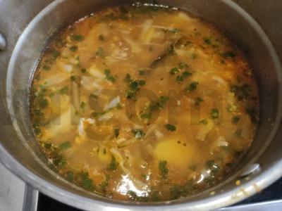 Kopūstų ir salierų sriuba Žingsnis 6