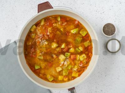 Ryžiai su cukinijomis ir karčiu Žingsnis 10