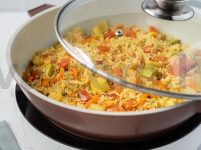 Ryžiai su cukinijomis ir karčiu Žingsnis 11