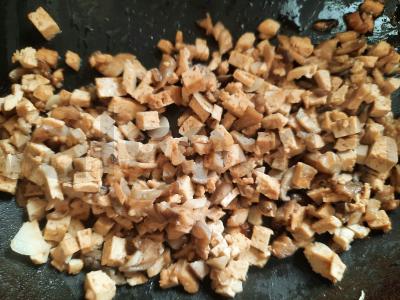 Cukinijos, įdarytos grybais ir tofu Žingsnis 2