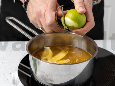 Grilio halumi su mandarinų salotomis ir apelsinų padažu Žingsnis 3