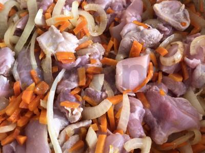 Nudegta su mėsa Žingsnis 3