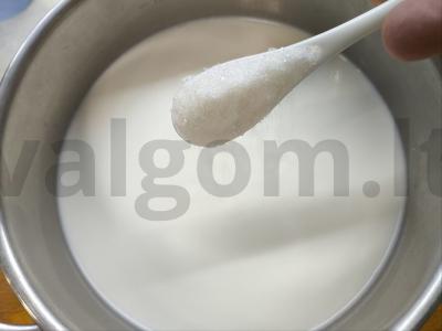 Vanilinis jogurtas su acidofilinu Žingsnis 2