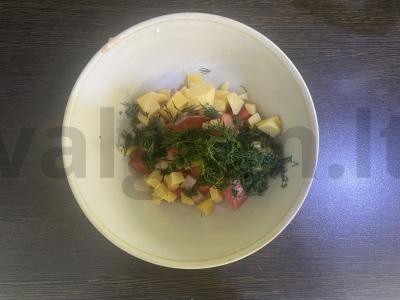 Karšti sumuštiniai su kumpiu ir sūriu orkaitėje Žingsnis 4