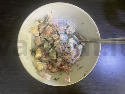 Karšti sumuštiniai su kumpiu ir sūriu orkaitėje Žingsnis 5