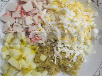 Kvinojos ir jūros kopūstų salotas „Taip, kapitone!“ Žingsnis 3