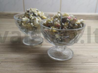 Kvinojos ir jūros kopūstų salotas „Taip, kapitone!“ Žingsnis 5