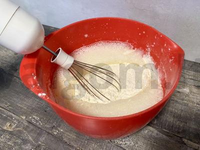 Šokoladiniai blynai su saldžiuoju pienu Žingsnis 2