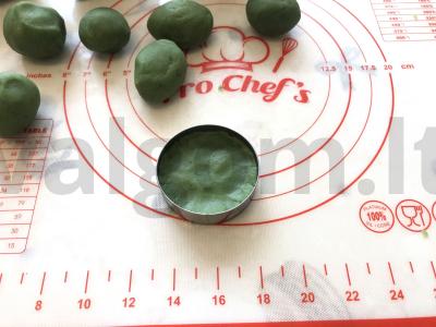 Žalios glazūros sausainiai Žingsnis 10