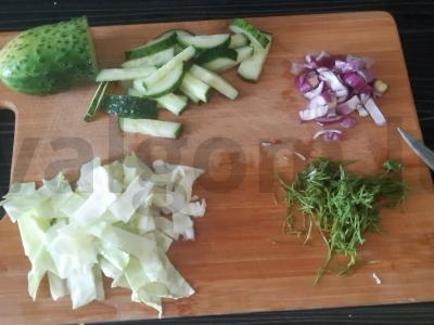 „Žaliasis“ salotas Žingsnis 2