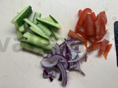 Salotos su spelta ir daržovėmis Žingsnis 3