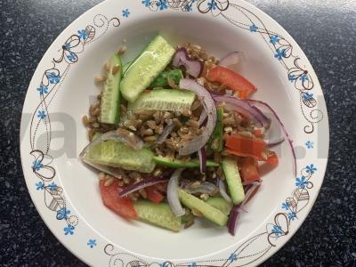 Salotos su spelta ir daržovėmis Žingsnis 5