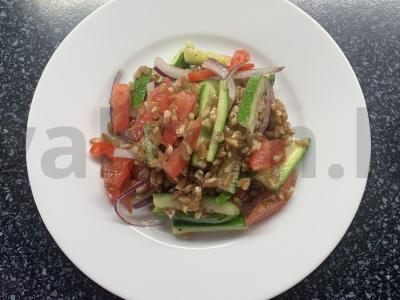 Salotos su spelta ir daržovėmis Žingsnis 6