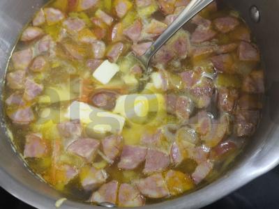 Sriuba su rūkytomis dešromis Žingsnis 7