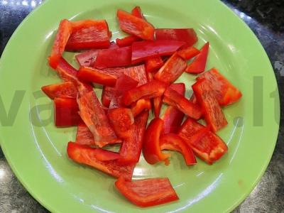 Salotas su paprika ir sūriu Žingsnis 2