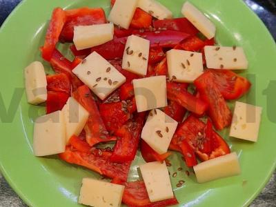 Salotas su paprika ir sūriu Žingsnis 4