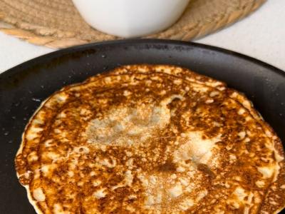 Avižų blynas su varškės kremu ir uogomis Žingsnis 3