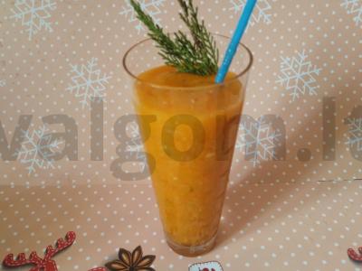 Smuzi su obuoliu, persimonu ir salieru pagrindine nuotrauka